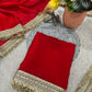 Shimmer Satin Silk Saree with Sequin Border