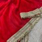 Shimmer Satin Silk Saree with Sequin Border