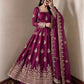 Sage Green Shimmer Silk Anarkali Gown Set