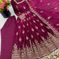 Sage Green Shimmer Silk Anarkali Gown Set