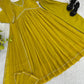 Mauve Fox Georgette Anarkali Gown Set with Dupatta