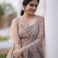 Fox Georgette Silk Digital Print Gown Set with Dupatta