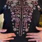 Black Embroidered Kurta Palazzo Set