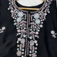 Black Embroidered Kurta Palazzo Set