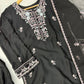 Black Embroidered Kurta Palazzo Set