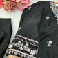 Black Embroidered Kurta Palazzo Set