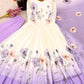Floral Embroidered Faux Georgette Gown Set