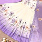 Floral Embroidered Faux Georgette Gown Set