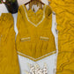 Maroon Mirror Work Palazzo Set