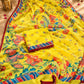 Yellow Floral Print Georgette Saree