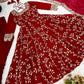 Embroidered Faux Georgette Anarkali Gown Set with Dupatta