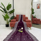 Thread Embroidery Faux Georgette Saree