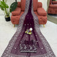 Thread Embroidery Faux Georgette Saree