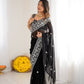 Thread Embroidery Faux Georgette Saree