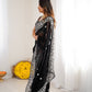 Thread Embroidery Faux Georgette Saree