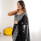 Thread Embroidery Faux Georgette Saree