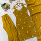 Mustard Roman Silk Kurta Palazzo Set