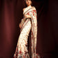 Yellow Floral Print Georgette Saree