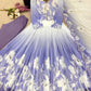Designer Faux Georgette Digital Print Gown Set