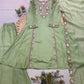 Mul Chanderi Embroidered Kurta Palazzo Set