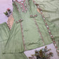 Mul Chanderi Embroidered Kurta Palazzo Set
