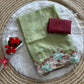 Floral Embroidery Border Kota Saree