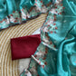 Floral Embroidery Border Kota Saree