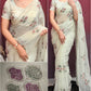 Kashmiri Embroidered Shimmer Silk Saree