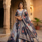Digital Floral Print Lehenga