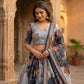 Digital Floral Print Lehenga