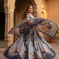 Digital Floral Print Lehenga