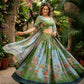 Digital Floral Print Lehenga