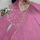 Designer Embroidered Silk Palazzo Suit with Dupatta