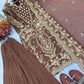 Embroidered Kurta Palazzo Set with Moti Work
