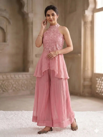 Dusty Rose Halter Sharara