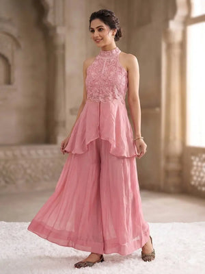 Dusty Rose Halter Sharara