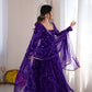 Maroon Georgette Bandhani Print Anarkali Gown