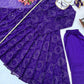 Maroon Georgette Bandhani Print Anarkali Gown