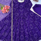 Maroon Georgette Bandhani Print Anarkali Gown