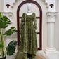 Maroon Georgette Bandhani Print Anarkali Gown