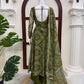 Maroon Georgette Bandhani Print Anarkali Gown