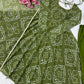 Maroon Georgette Bandhani Print Anarkali Gown