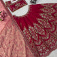 Rani Pink Chanderi Lehenga with Cutwork Dupatta