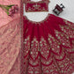 Rani Pink Chanderi Lehenga with Cutwork Dupatta