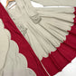 Beige Maroon Roman Silk Anarkali Palazzo Set