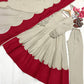 Beige Maroon Roman Silk Anarkali Palazzo Set