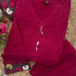 Pintuck Chanderi Anarkali with Loop Work