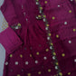 Pintuck Chanderi Anarkali with Loop Work