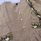 Pintuck Chanderi Anarkali with Loop Work