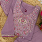 Embroidered Yoke Chanderi Kurta Palazzo Set